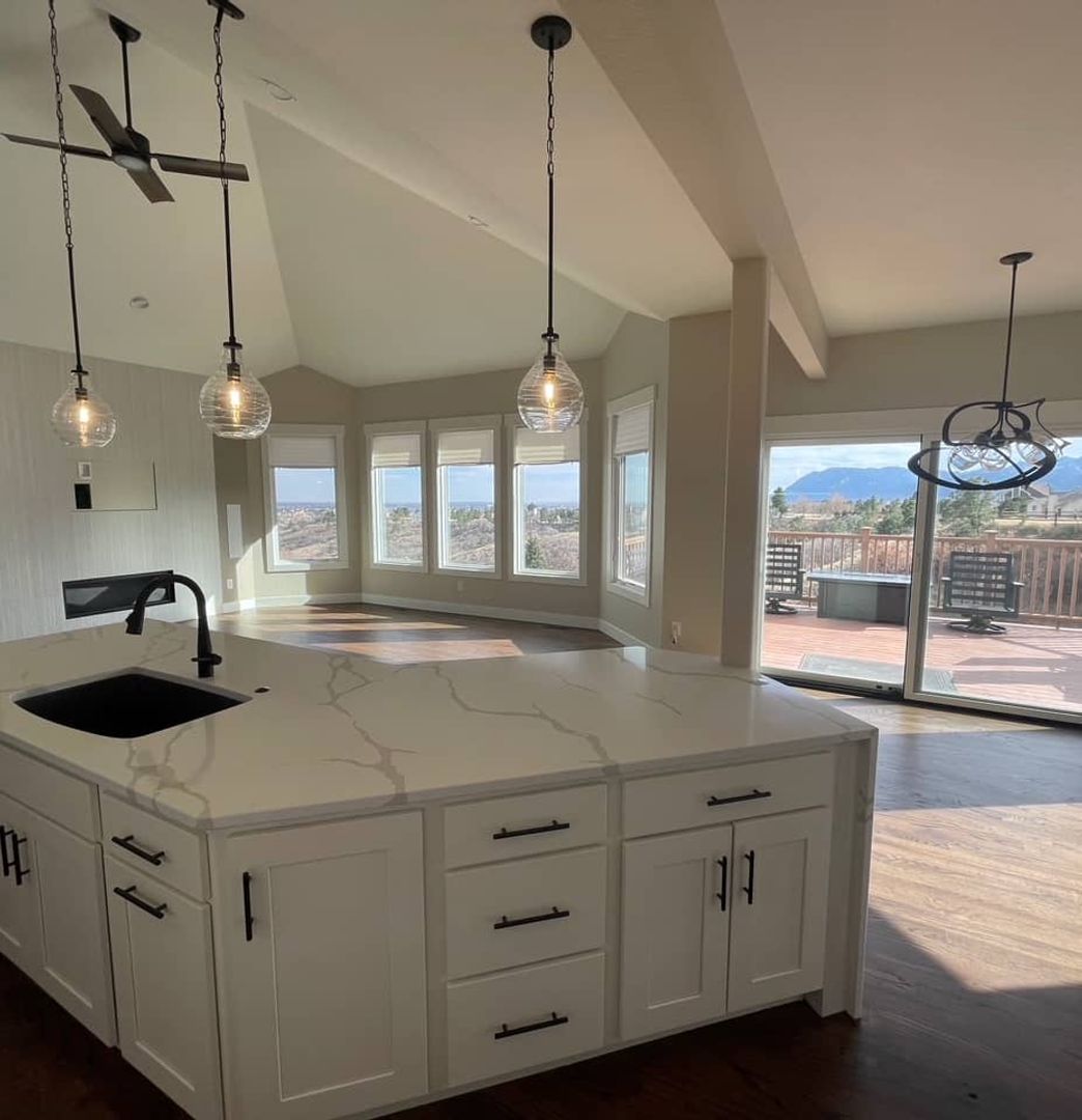 custom updated open concept kitchen